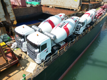 used sany concrete mixer truck