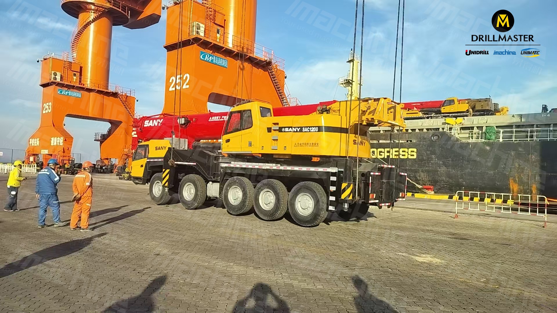 caminhão guindaste usado entregue pela Imachine