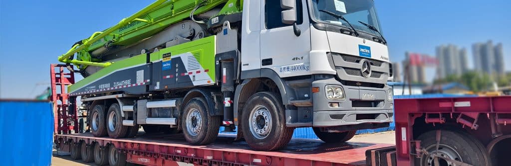 ZOOMLION used concrete pump truck export