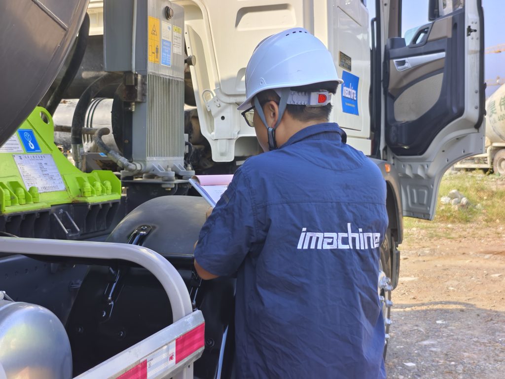 used concrete mixer trucks inspection
