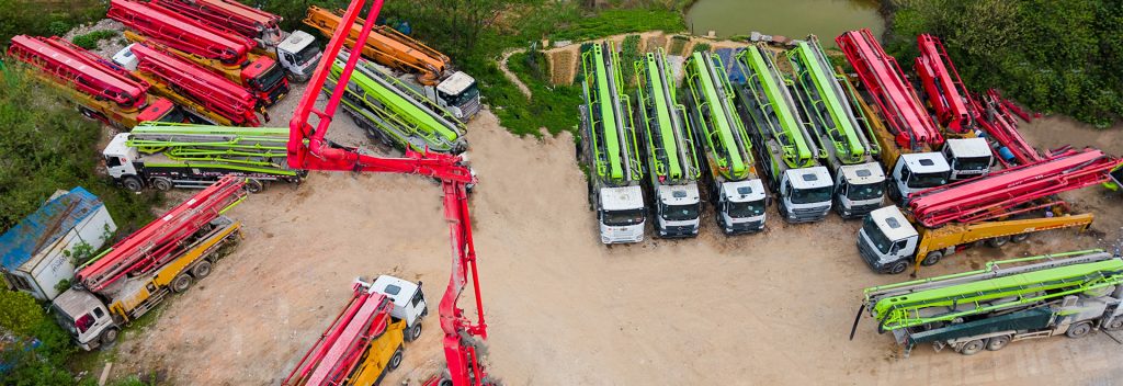 concrete pump truck