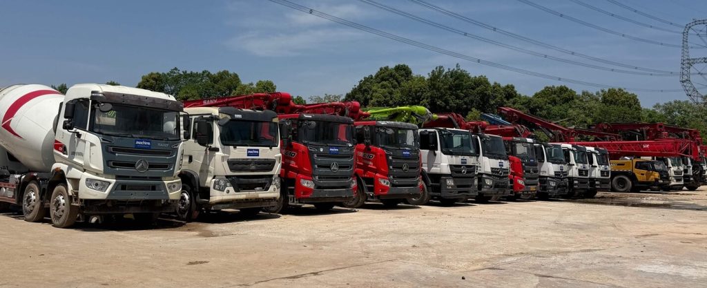 concrete pump truck