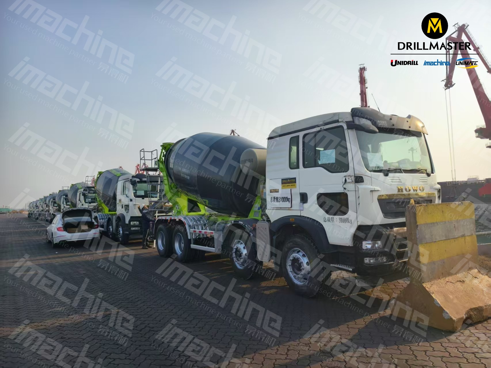 deliver zoomlion concrete mixer truck