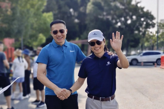 General Manager of Drillmaster Group and President of the Association Mr. Jason Shen (right)