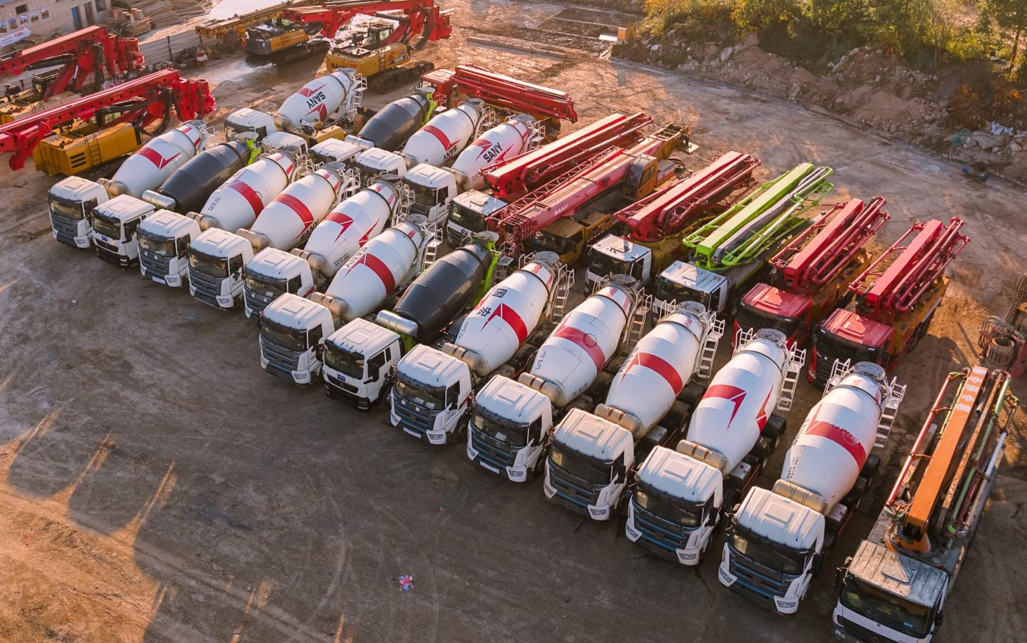 imachine used concrete mixer trucks