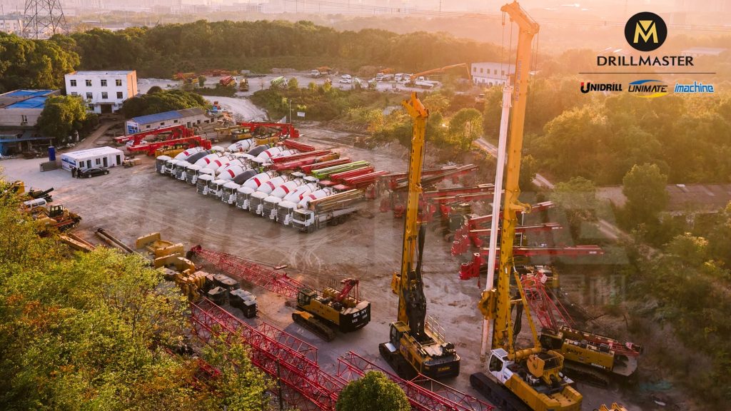 imachine construction machinery yard