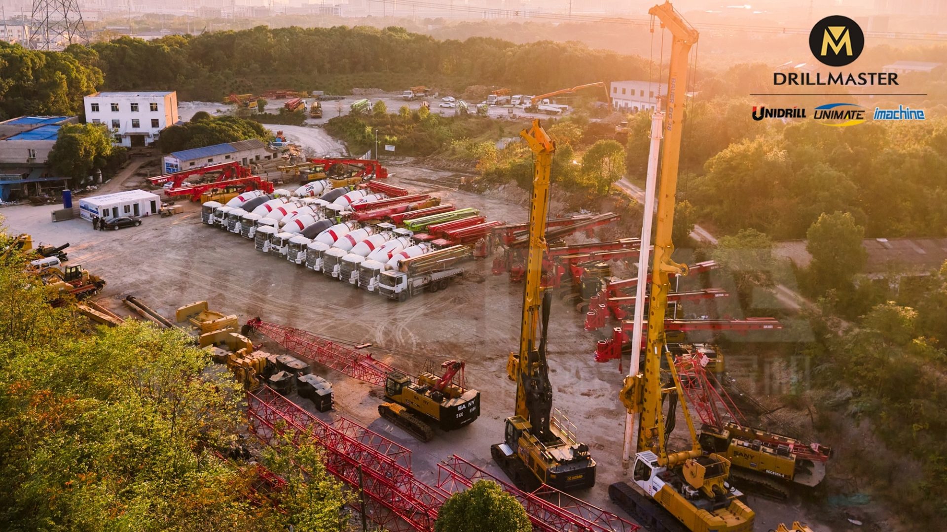 imachine construction machinery yard
