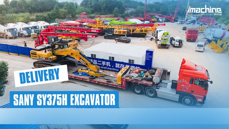 imachine dorëzoi ekskavatorin e përdorur SANY SY375H