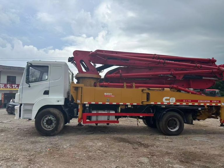 used SANY 43m concrete pump truck for sale, 2020, 1463 hours