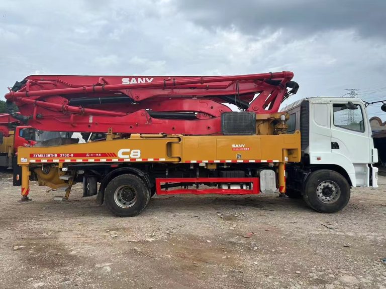 used SANY 43m concrete pump truck for sale, 2020, 1463 hours