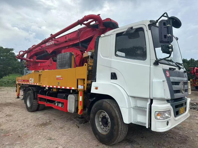 used SANY 43m concrete pump truck for sale, 2020, 1463 hours