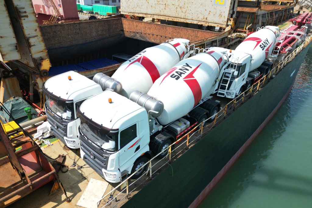 used sany concrete mixer truck