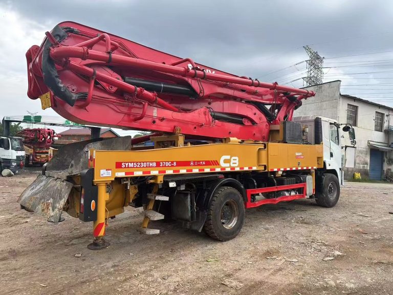 used SANY 43m concrete pump truck for sale, 2020, 1463 hours