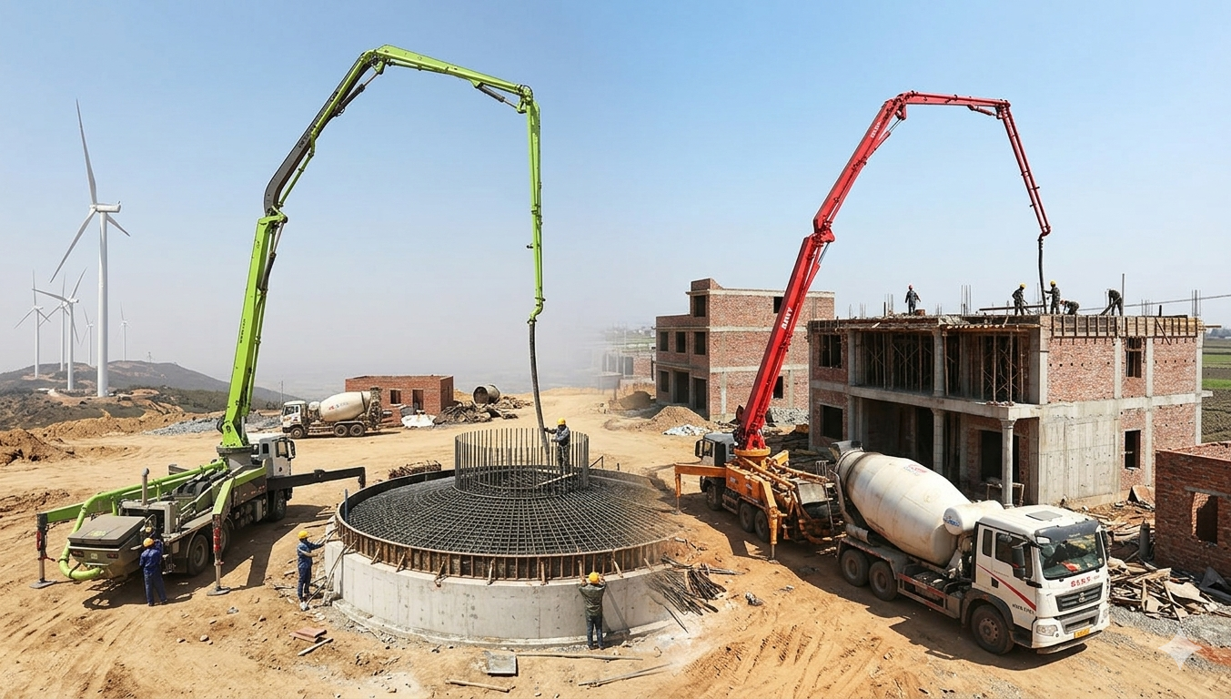 Zoomlion vs SANY concrete pump