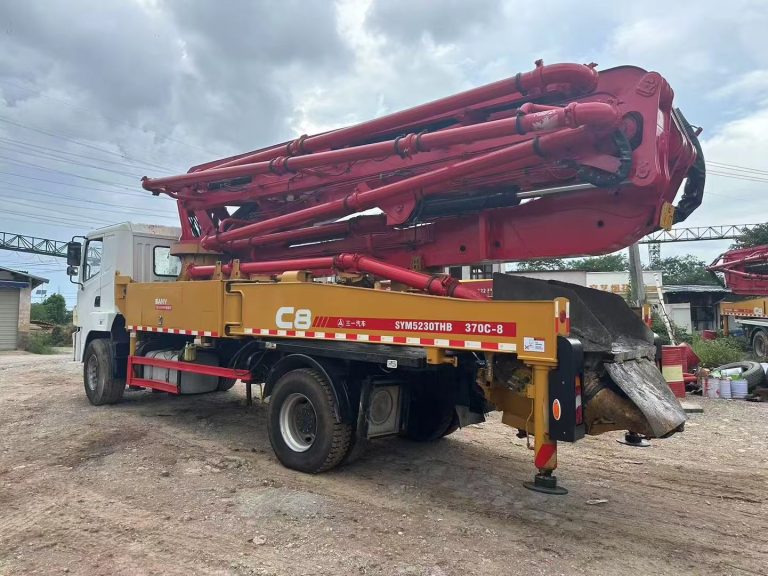 used SANY 43m concrete pump truck for sale, 2020, 1463 hours