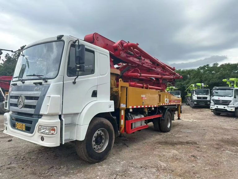 used SANY 43m concrete pump truck for sale, 2020, 1463 hours