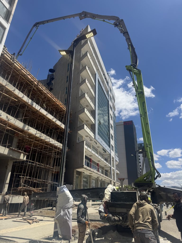 Global Service Tour: imachine heavy equipment operating at an infrastructure project in Ethiopia.