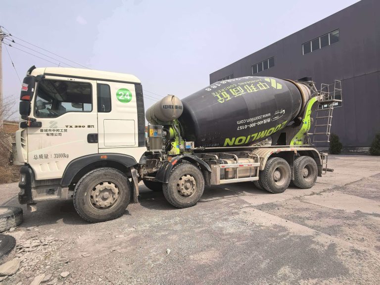 zoomlion 12m3 concrete mixer truck