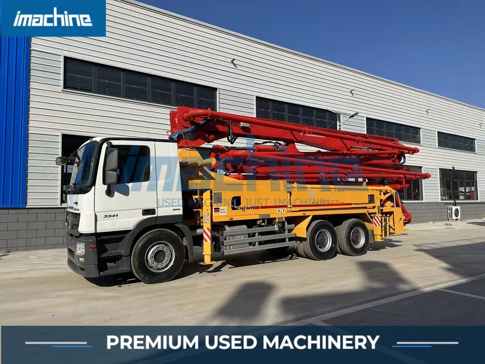 putzmeister 38m concrete pump truck