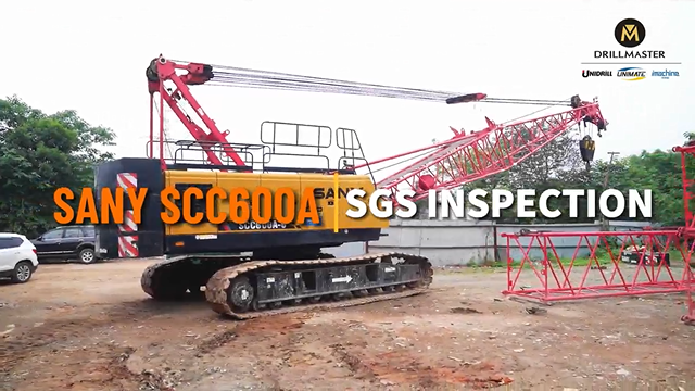 SGS inspection of sany scc600a