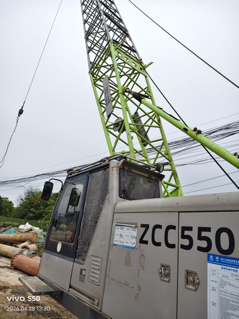 zoomlion 55 ton crawler crane
