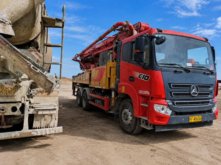 sany 43m concrete pump truck