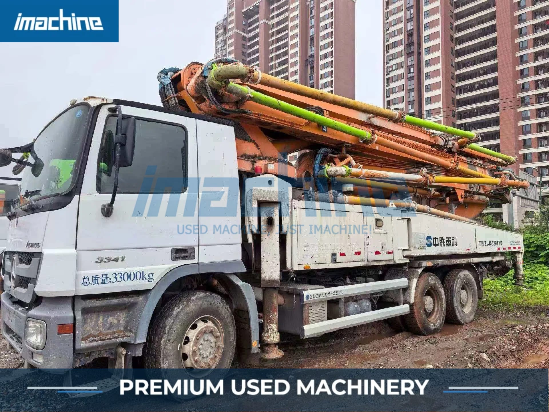 49m zoomlion concrete pump truck