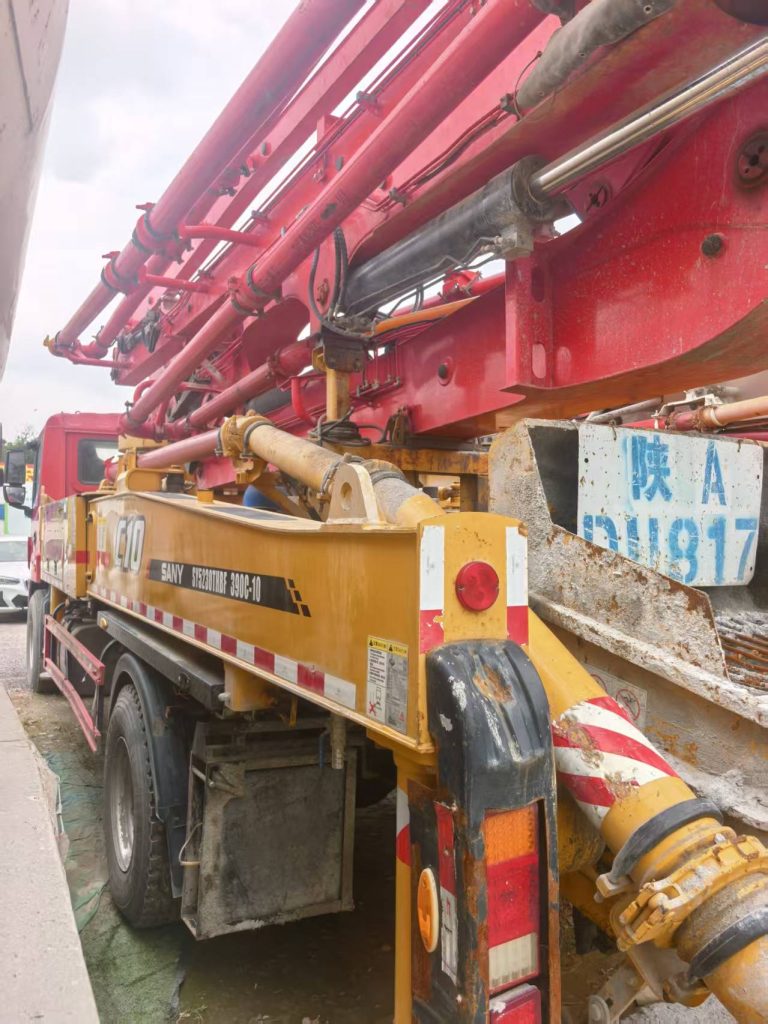 sany 39m concrete pump truck