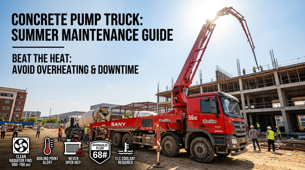 concrete pump truck summer Maintenance Guide