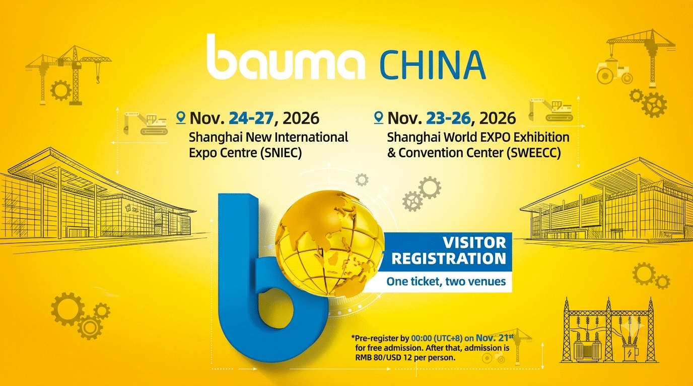 bauma CHINA 2026: VISITOR REGISTRATION LIVE