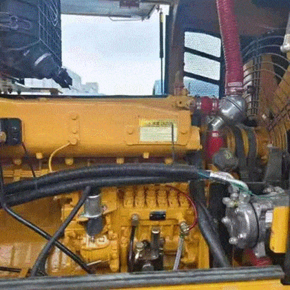 engine and chassis of second-hand concrete pump truck