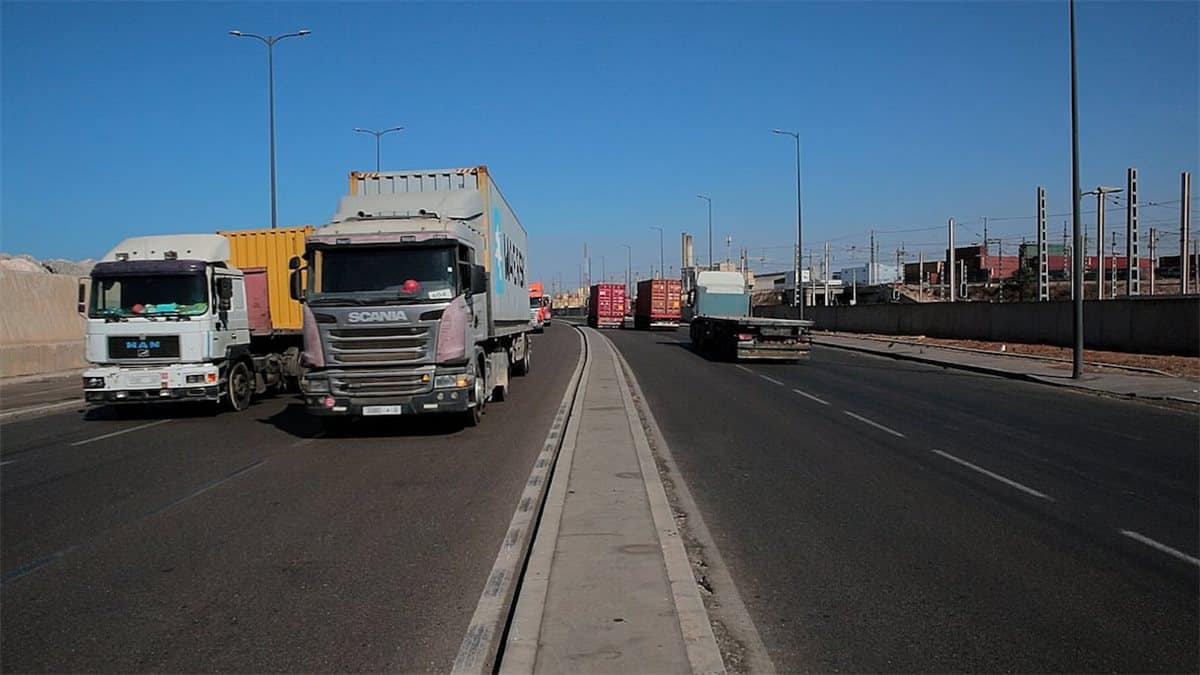 Casablanca port cranes and cargo operations in Morocco
